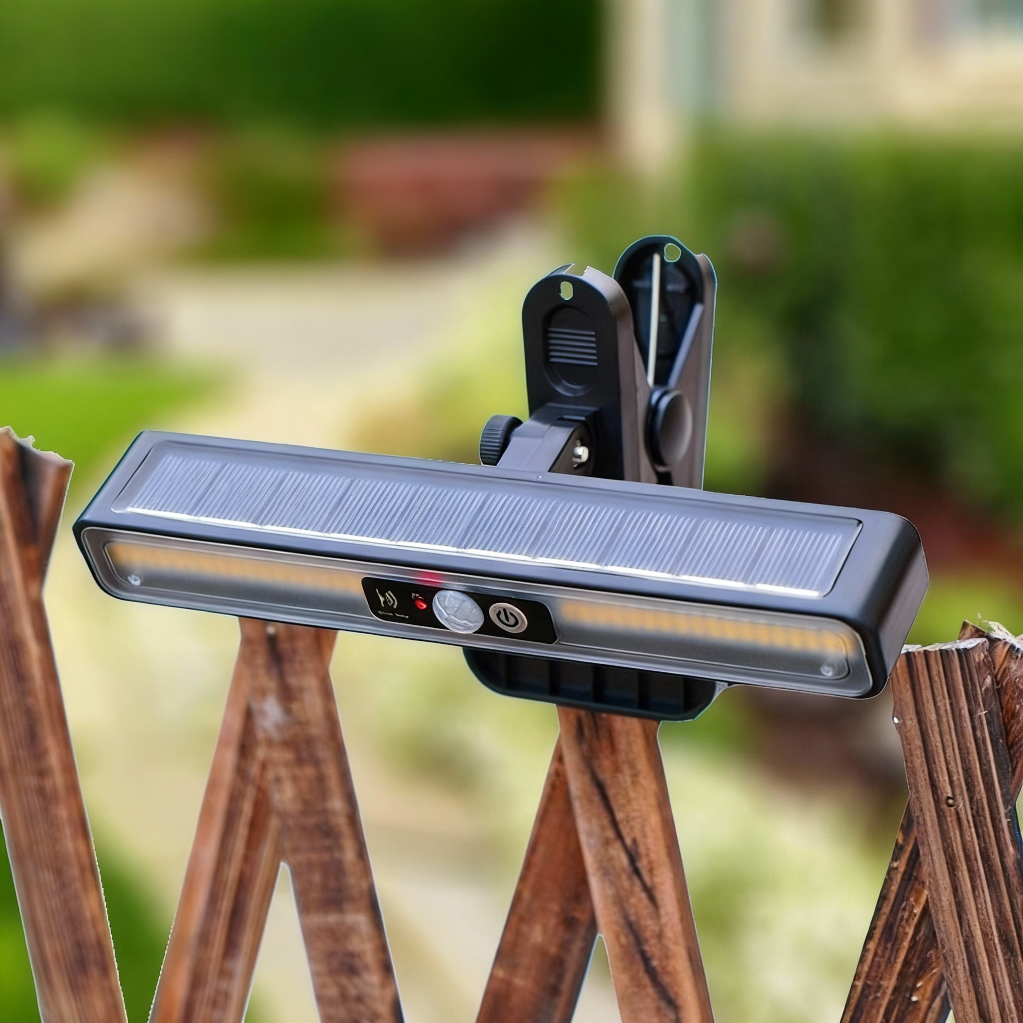 Solar Clip Light with Motion Sensor – Waterproof Outdoor Camping & Garden Light