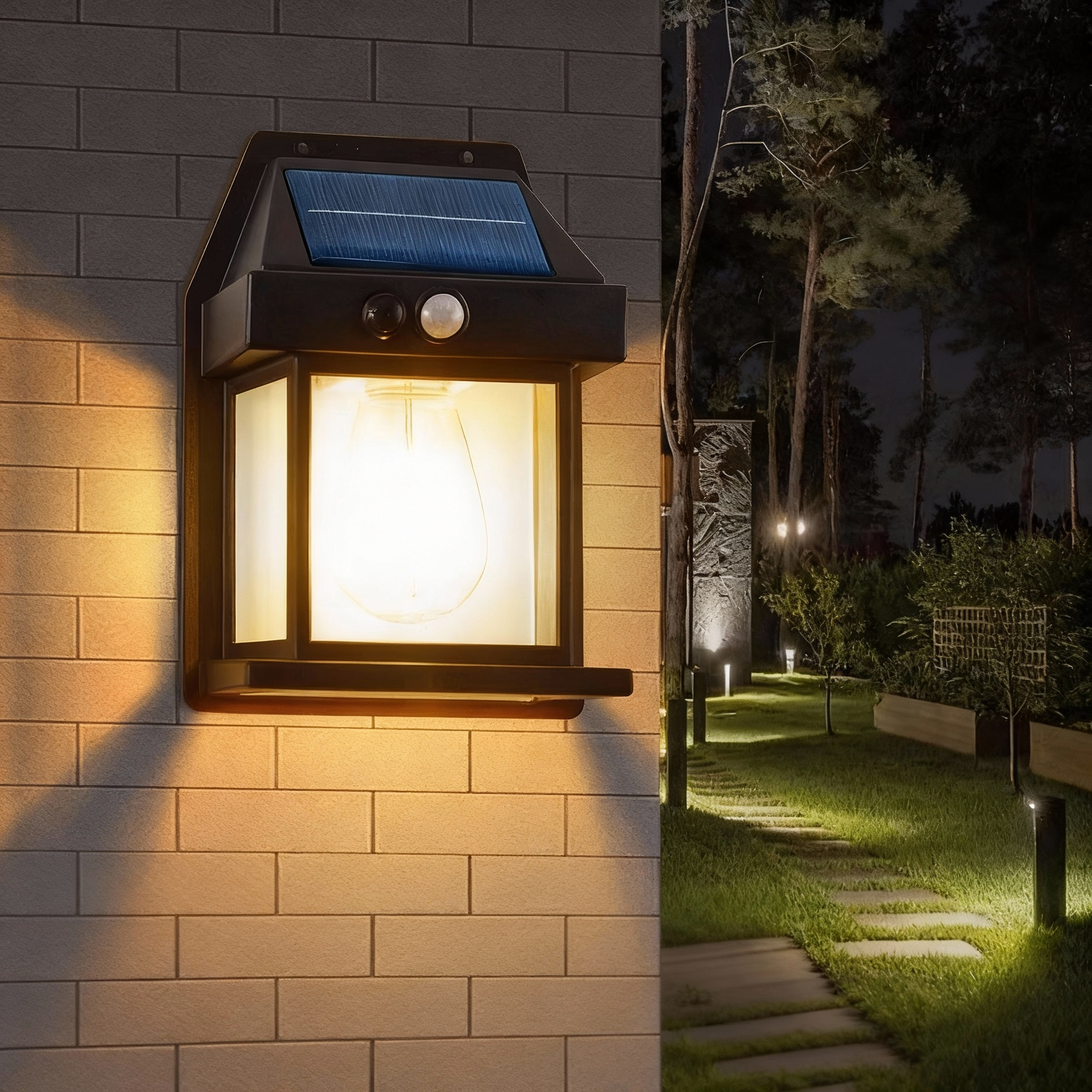 Solar - Powered Wall Lamp: Outdoor Elegance Meets Efficiency