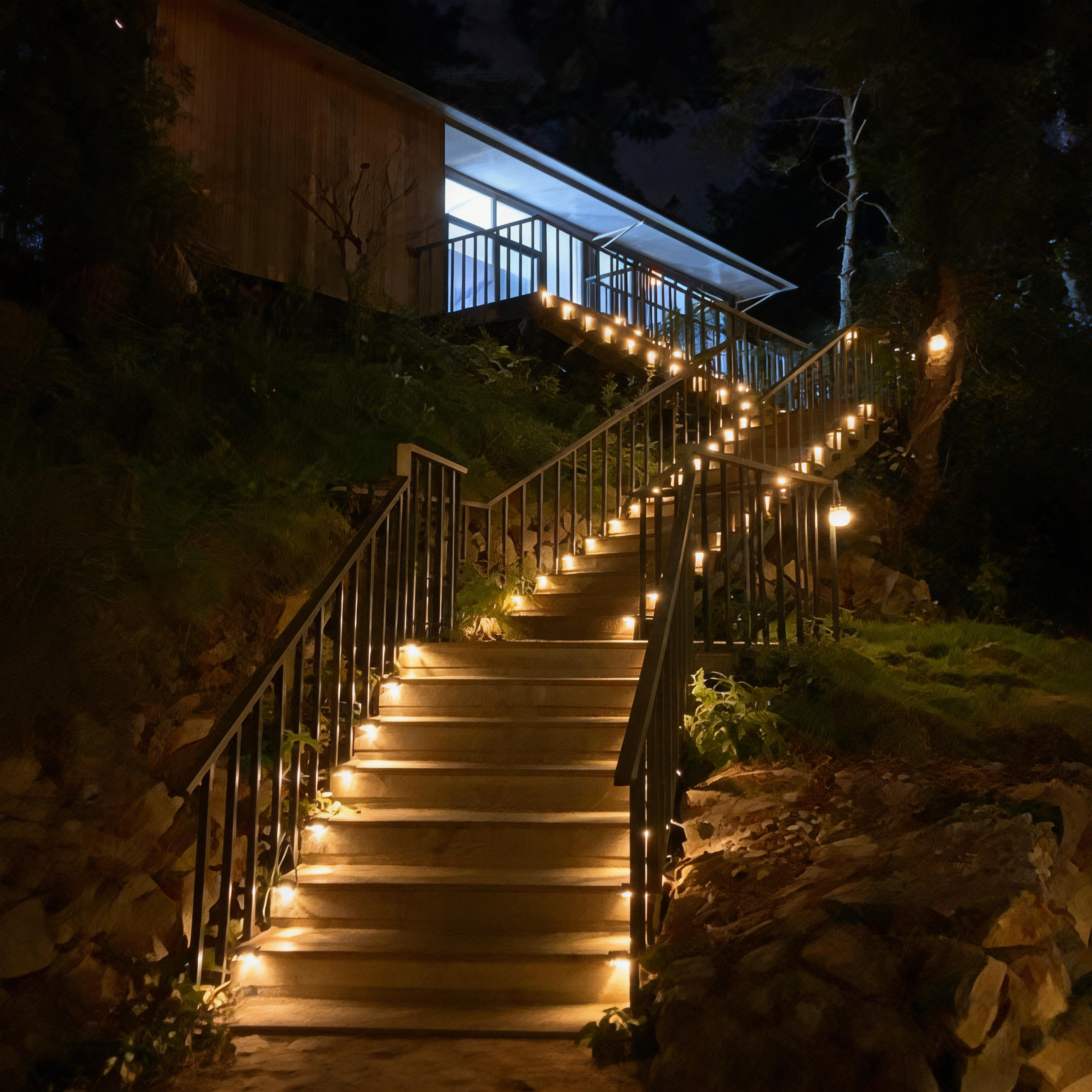 Waterproof Solar Stair Lights - Light Up Your Steps