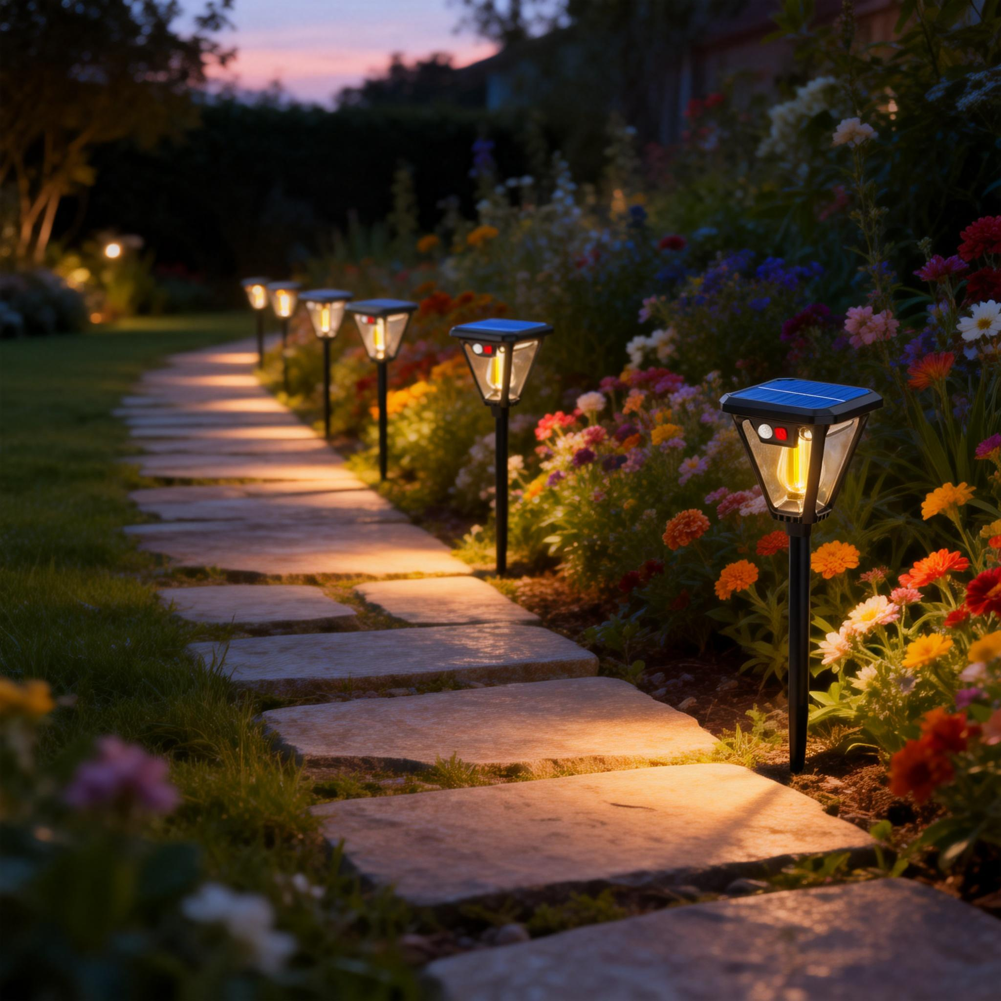 Solar - Powered Path Light: Illuminate Your Outdoor Pathways